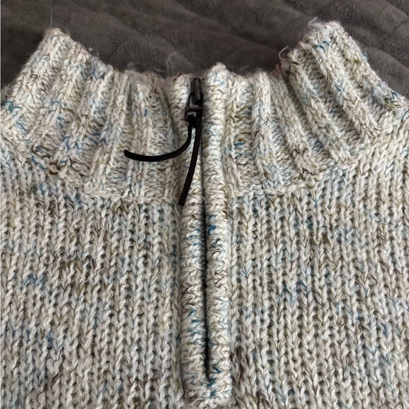 Super Cozy Croft & Barrow Heathered High Neck Quarter Zip-Up Men’s Knit Sweater - Picture 6 of 9